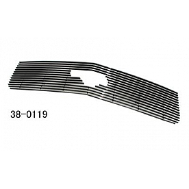 Paramount Automotive Grille Insert - Polished Aluminum 4 Millimeter Horizontal Style - 380119