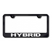 Automotive Gold License Plate Frame - Black Stainless Steel - LFHYBEB