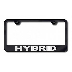 Automotive Gold License Plate Frame - Black Stainless Steel - LFHYBEB