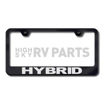 Automotive Gold License Plate Frame - Black Stainless Steel - LFHYBEB
