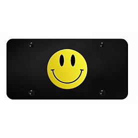 Automotive Gold License Plate - Smile Face Stainless Steel - SMIYB