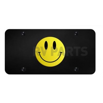 Automotive Gold License Plate - Smile Face Stainless Steel - SMIYB