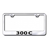 Automotive Gold License Plate Frame - Silver Stainless Steel - LF30CEC