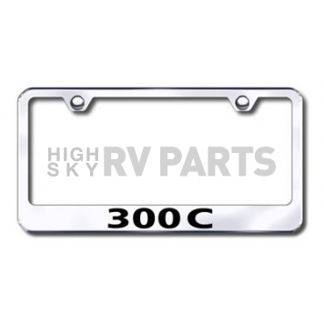 Automotive Gold License Plate Frame - Silver Stainless Steel - LF30CEC