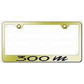 Automotive Gold License Plate Frame - Gold Stainless Steel - LF30MEG