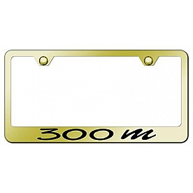 Automotive Gold License Plate Frame - Gold Stainless Steel - LF30MEG