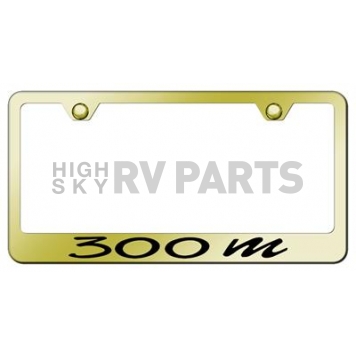 Automotive Gold License Plate Frame - Gold Stainless Steel - LF30MEG