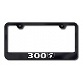 Automotive Gold License Plate Frame - Black Stainless Steel - LF30SEB