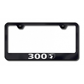 Automotive Gold License Plate Frame - Black Stainless Steel - LF30SEB
