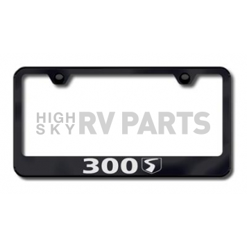 Automotive Gold License Plate Frame - Black Stainless Steel - LF30SEB