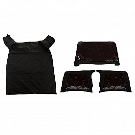 Rugged Ridge Soft Top - Black Fastback Top Vinyl - 1376035