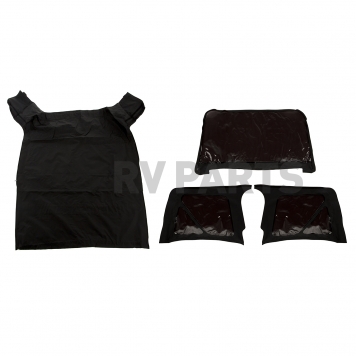 Rugged Ridge Soft Top - Black Fastback Top Vinyl - 1376035