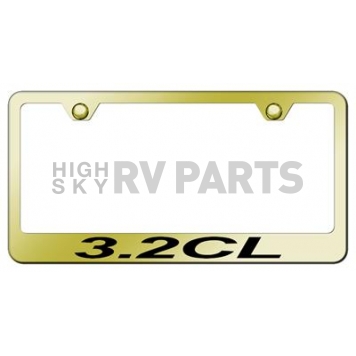 Automotive Gold License Plate Frame - Gold Stainless Steel - LF32CEG