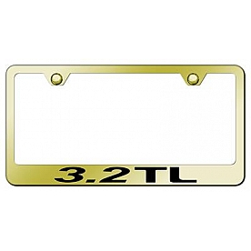 Automotive Gold License Plate Frame - Gold Stainless Steel - LF32TEG