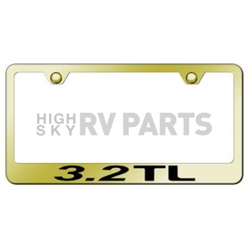 Automotive Gold License Plate Frame - Gold Stainless Steel - LF32TEG