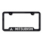 Automotive Gold License Plate Frame - Black Stainless Steel - GFMITEB