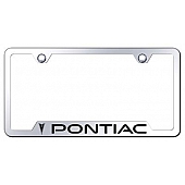 Automotive Gold License Plate Frame - Silver Stainless Steel - GFPONEC