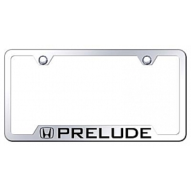 Automotive Gold License Plate Frame - Silver Stainless Steel - GFPREEC