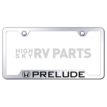 Automotive Gold License Plate Frame - Silver Stainless Steel - GFPREEC