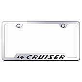 Automotive Gold License Plate Frame - Silver Stainless Steel - GFPTCEC