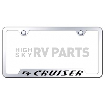 Automotive Gold License Plate Frame - Silver Stainless Steel - GFPTCEC