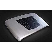 Owens Products Hood Scoop - Milled Aluminum Silver - J15002