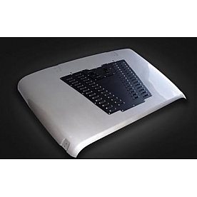 Owens Products Hood Scoop - Milled Aluminum Silver - J15002