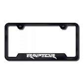Automotive Gold License Plate Frame - Black Stainless Steel - GFRAPEB