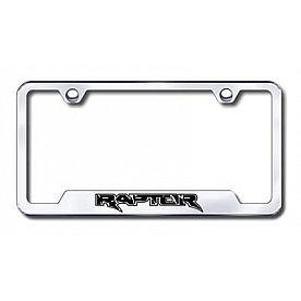 Automotive Gold License Plate Frame - Silver Stainless Steel - GFRAPEC