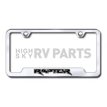 Automotive Gold License Plate Frame - Silver Stainless Steel - GFRAPEC