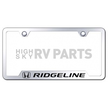 Automotive Gold License Plate Frame - Silver Stainless Steel - GFRIDEC