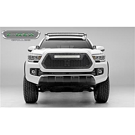T-Rex Truck Products Grille Insert - Honeycomb Trapezoid Black Powder Coated Steel - 7319411BR