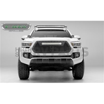 T-Rex Truck Products Grille Insert - Honeycomb Trapezoid Black Powder Coated Steel - 7319411BR