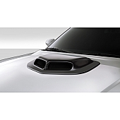 Extreme Dimensions Hood Scoop - Double Vented  Fiberglass Reinforced Plastic Black - 112542