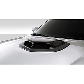 Extreme Dimensions Hood Scoop - Double Vented  Fiberglass Reinforced Plastic Black - 112542