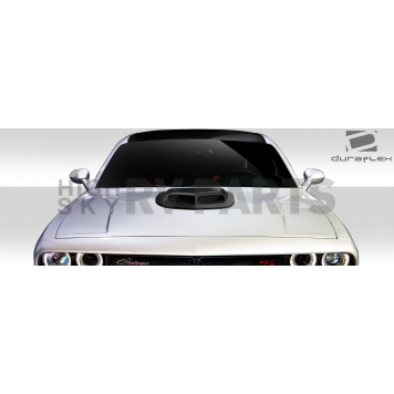 Extreme Dimensions Hood Scoop - Double Vented  Fiberglass Reinforced Plastic Black - 112542-1