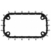 Cruiser License Plate Frame - MC Spikes Die Cast Zinc - 77015