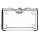 Cruiser License Plate Frame - MC Eagle Die Cast Zinc - 77023