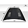 Extreme Dimensions Hood Scoop - Double Vented  Fiberglass Reinforced Plastic Black - 112448
