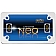 Cruiser License Plate Frame - MC Neo Die Cast Zinc - 77030