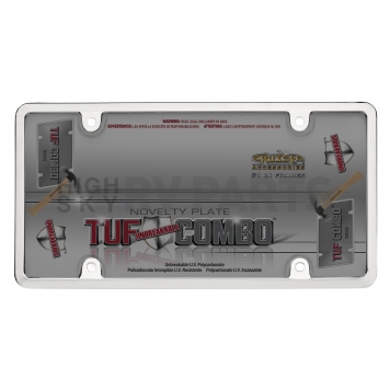 Cruiser License Plate Frame - Tuf Bubble Shield Die Cast Zinc - 62032-1