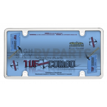 Cruiser License Plate Frame - Tuf Bubble Shield Die Cast Zinc - 62034