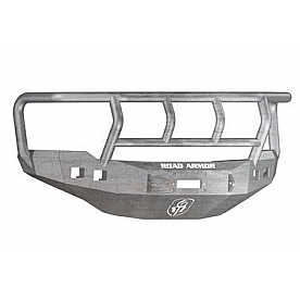 Road Armor Bumper Stealth Titan II 1-Piece Design Steel Natural - 382R2Z