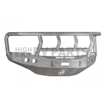 Road Armor Bumper Stealth Titan II 1-Piece Design Steel Natural - 382R2Z