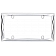 Cruiser License Plate Frame - Powder Coated Silver/ Black - 58230