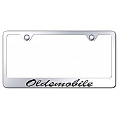Automotive Gold License Plate Frame - Silver Stainless Steel - LFSOLDEC