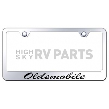 Automotive Gold License Plate Frame - Silver Stainless Steel - LFSOLDEC