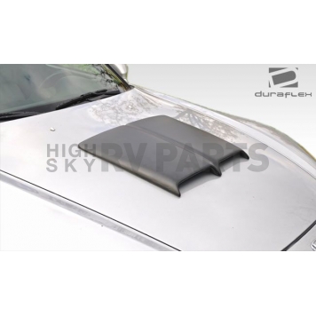 Extreme Dimensions Hood Scoop - Cowl Induction Primered Fiberglass Black - 106355-5