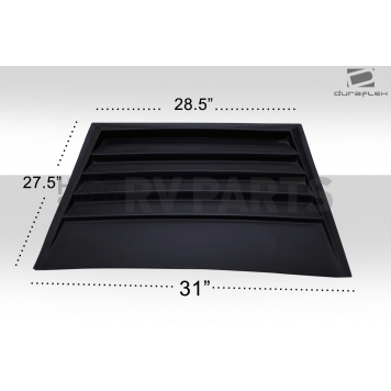 Extreme Dimensions Hood Scoop - Fiberglass Black - 112438-2