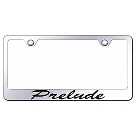 Automotive Gold License Plate Frame - Silver Stainless Steel - LFSPREEC